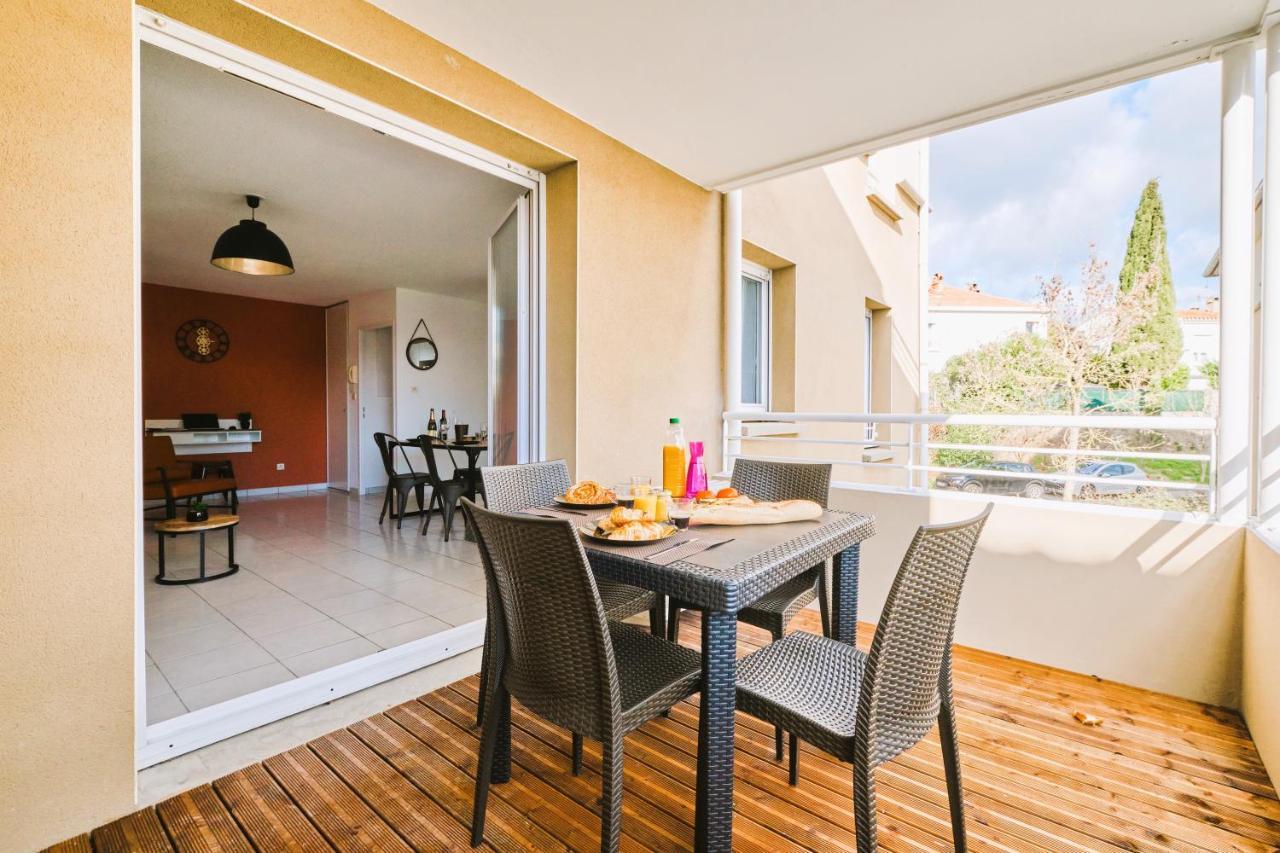 Tout Confort ! Calme, Climatisation, Piscine, Parking Gratuit, Grande Terrasse, Netflix, Wifi Каркасон Екстериор снимка